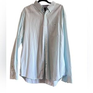 American Eagle Blue Striped Button Down- XXL NWT